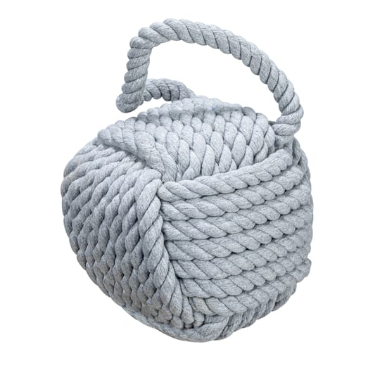 Hello Honey® 6" Gray Nautical Rope Knot Decoration